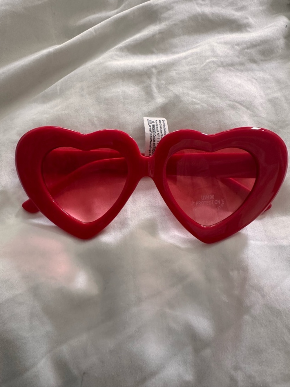 Red Heart-Shaped Sunglasses